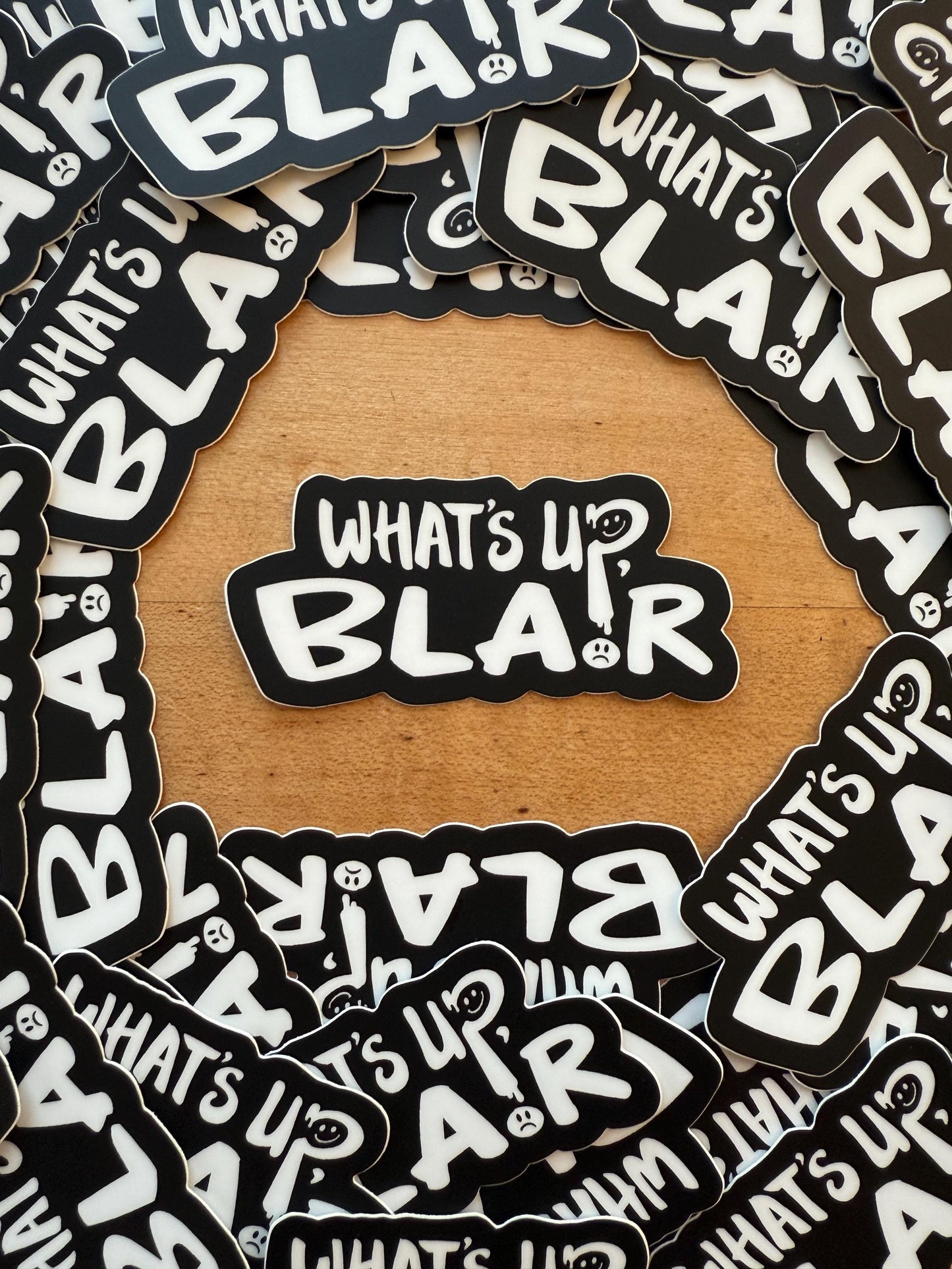 What's Up Blair Logo Sticker