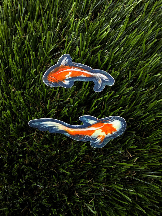 Koi Fish Pair Stickers | Set of 2