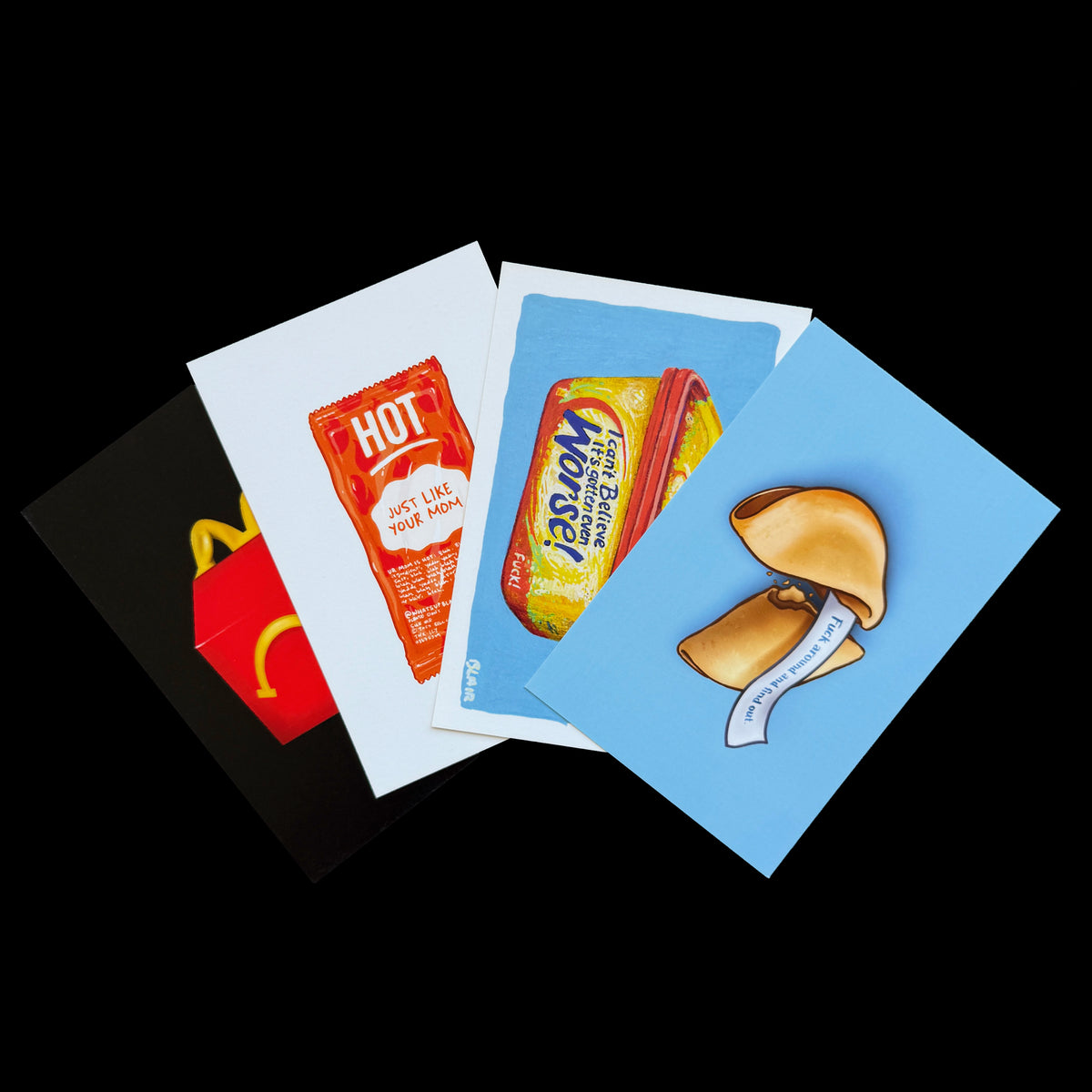 Food Postcards | Set of 4