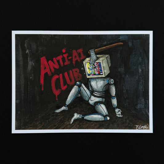 Anti-AI Club | Giclée Fine Art Print
