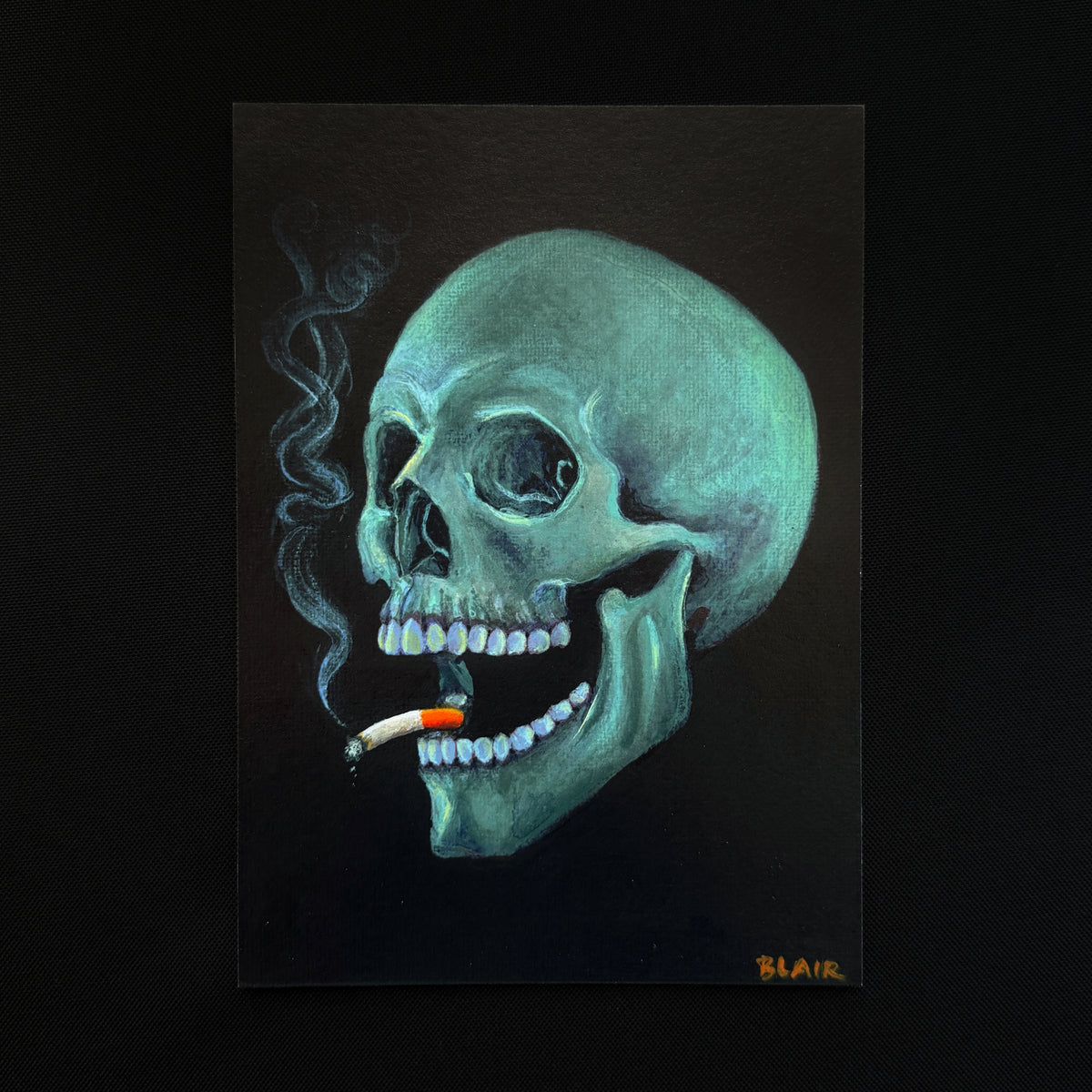 Smoking Skull | Giclée Fine Art Print