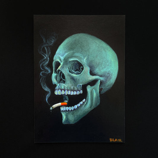Smoking Skull | Giclée Fine Art Print