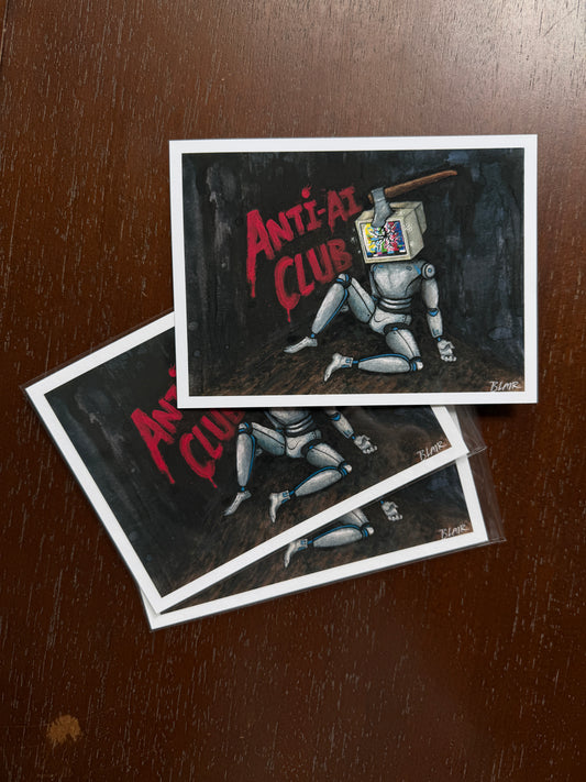 Anti-AI Club | Giclée Fine Art Print