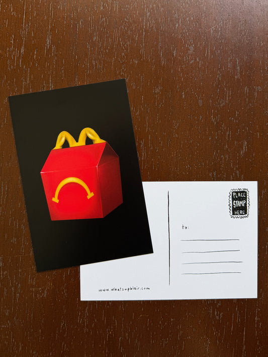 Sad Meal Postcard